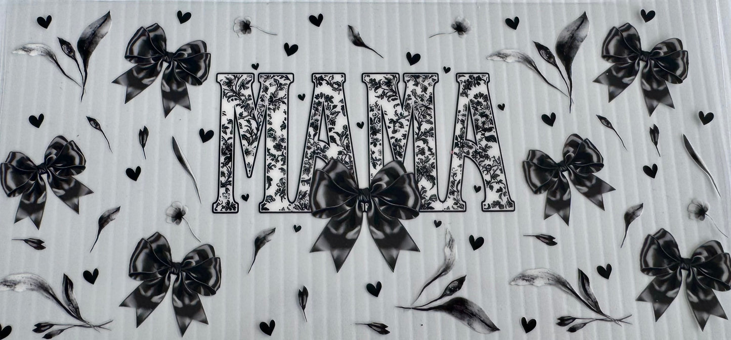 Mama Black Bow Wrap