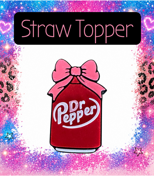Soda 3-D Printed Straw Topper