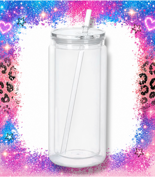 CLEAR 20 oz Acrylic Tumbler ( no handle)