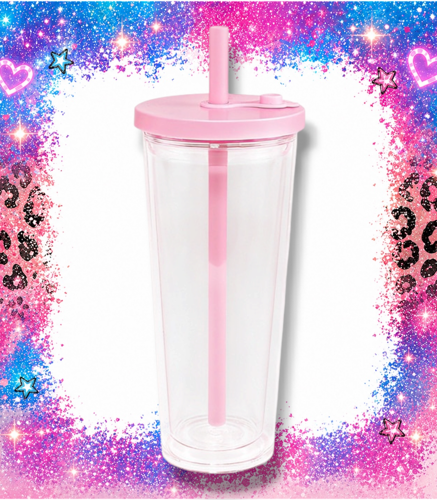 24 oz Tapered Acrylic - Light Pink