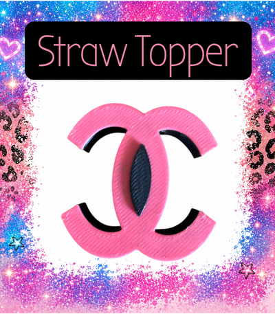 C•C  3-D Printed Straw  Topper