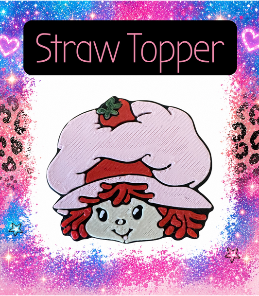 Kids Berry 3D Printed Straw Topper