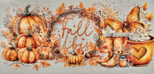 Fall Vibes wreath design