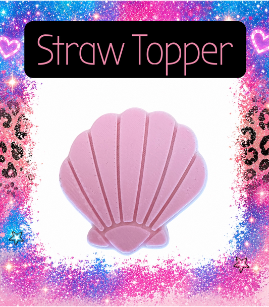 Sea Shell 3D Printed Straw Topper