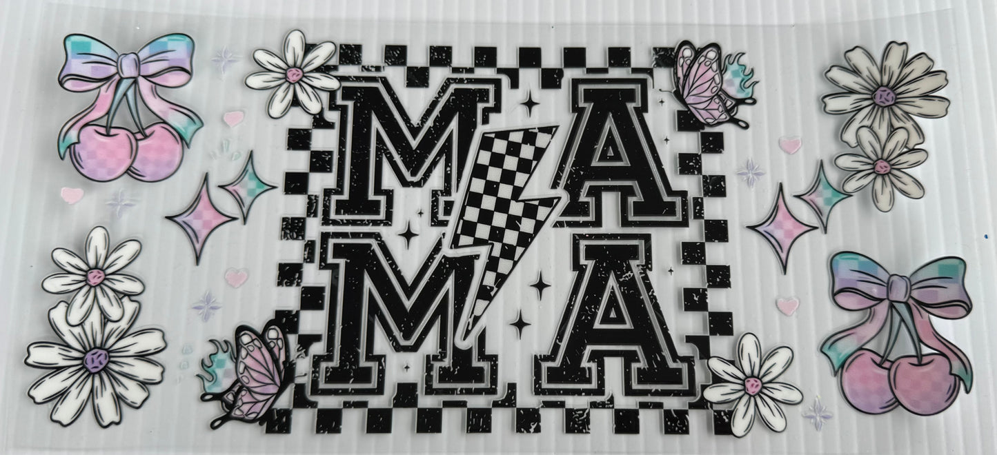 Mama Black Checkered