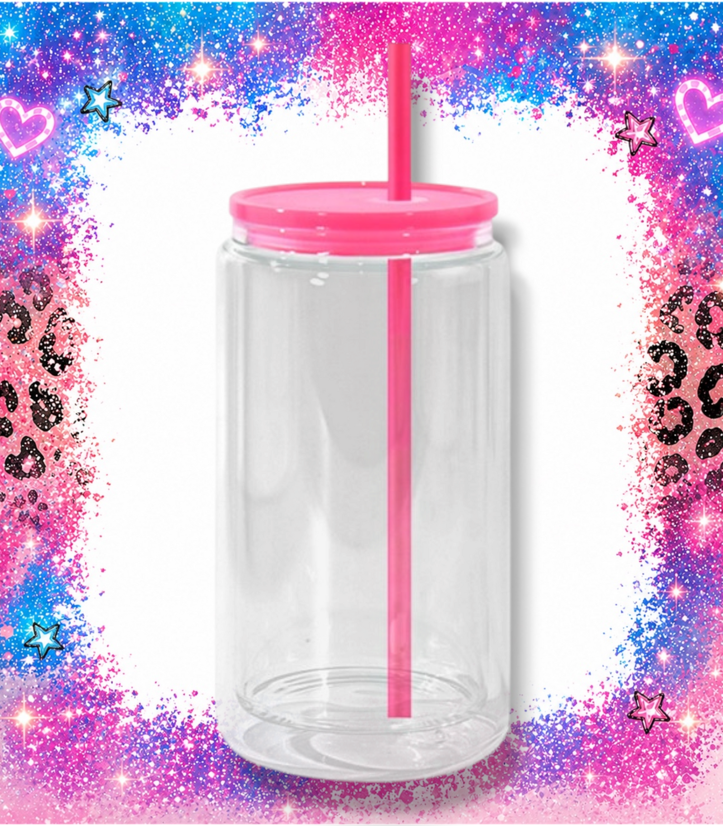 16 oz Acrylic - Hot Pink