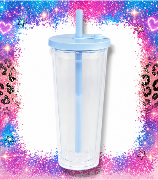 LIGHT BLUE  24 oz Tapered Acrylic Tumbler