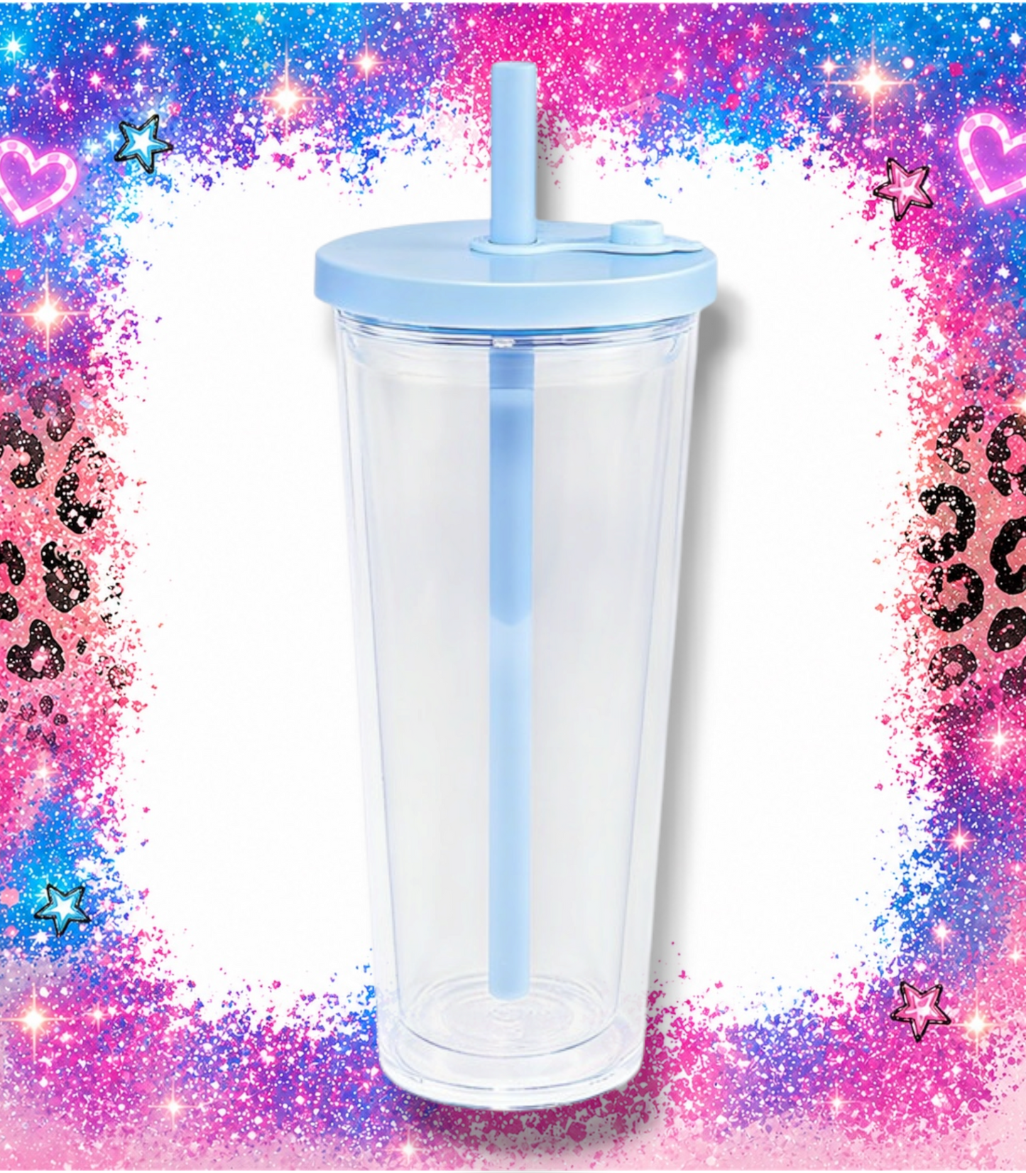 24 oz Tapered Acrylic - Light Blue