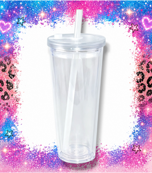 CLEAR 24 oz Tapered Acrylic Tumbler