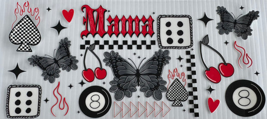 Mama Red Checkered   Wrap