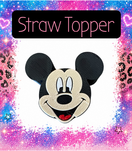 Kids 3D Printed Straw Topper