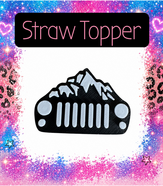 Truck2  3-D Printed Straw Topper