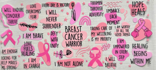 Breast Cancer Warrior affirmations design