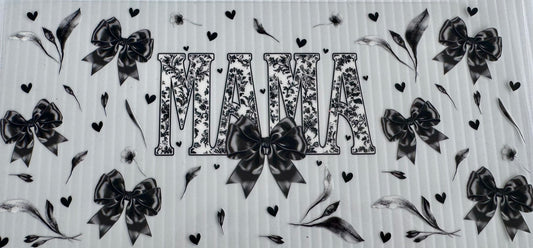 Mama Black Bow Wrap