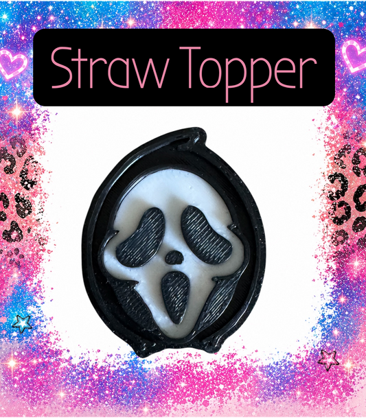 Horror3  3-D Printed Straw Topper