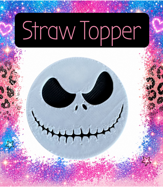 Skeleton 3-D Printed Straw Topper