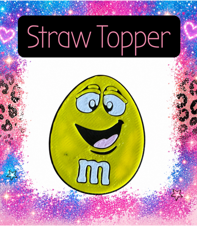 Candy 3-D Printed Straw Topper