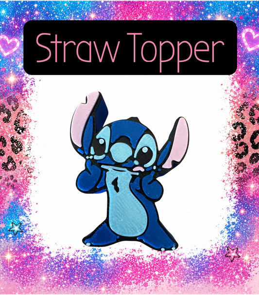 Kids 3D Printed Straw Topper