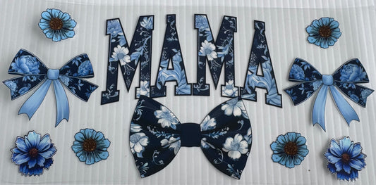 Mama Floral Bow Wrap