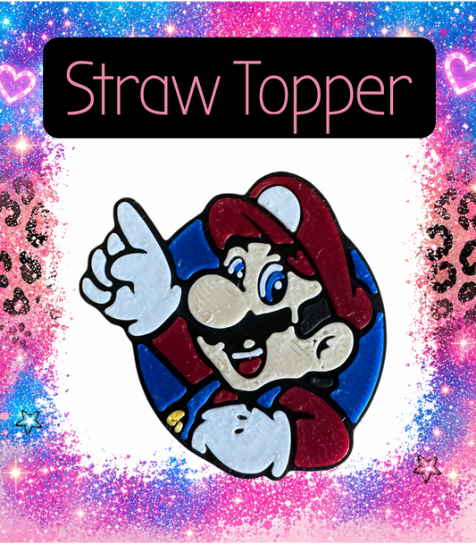 Kids 3-D Printed Straw  Topper