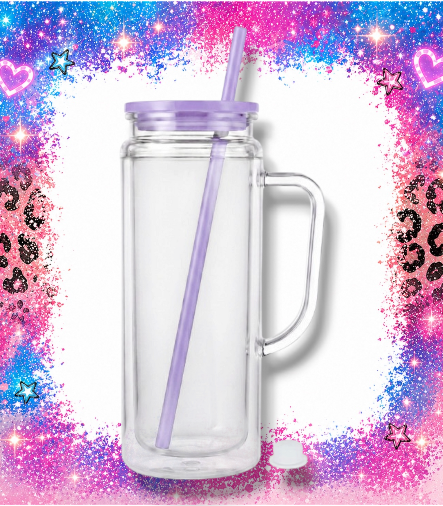 20 oz Acrylic with Handle - Lavender