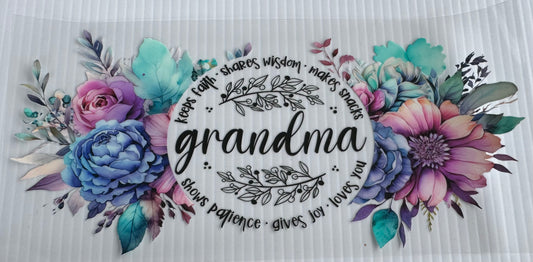 Grandma Floral Wrap