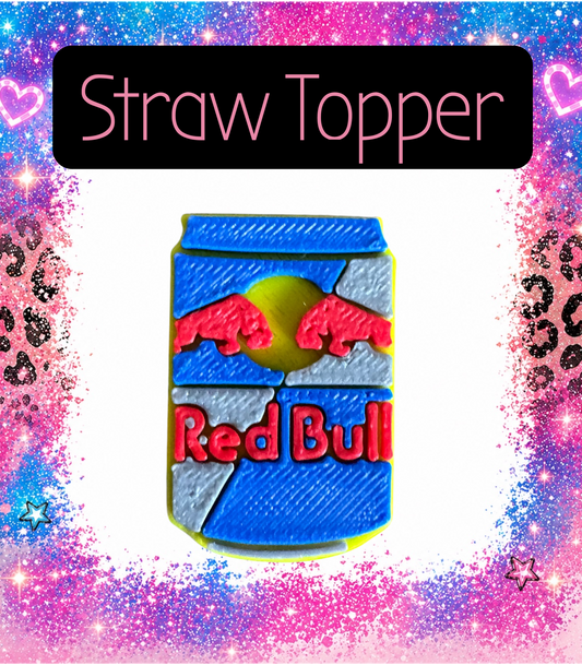 Energy Drink 3-D Printed Straw Topper