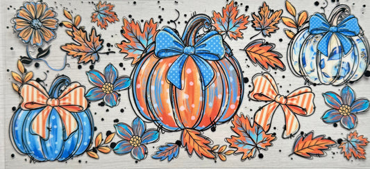 Bow pumpkins design