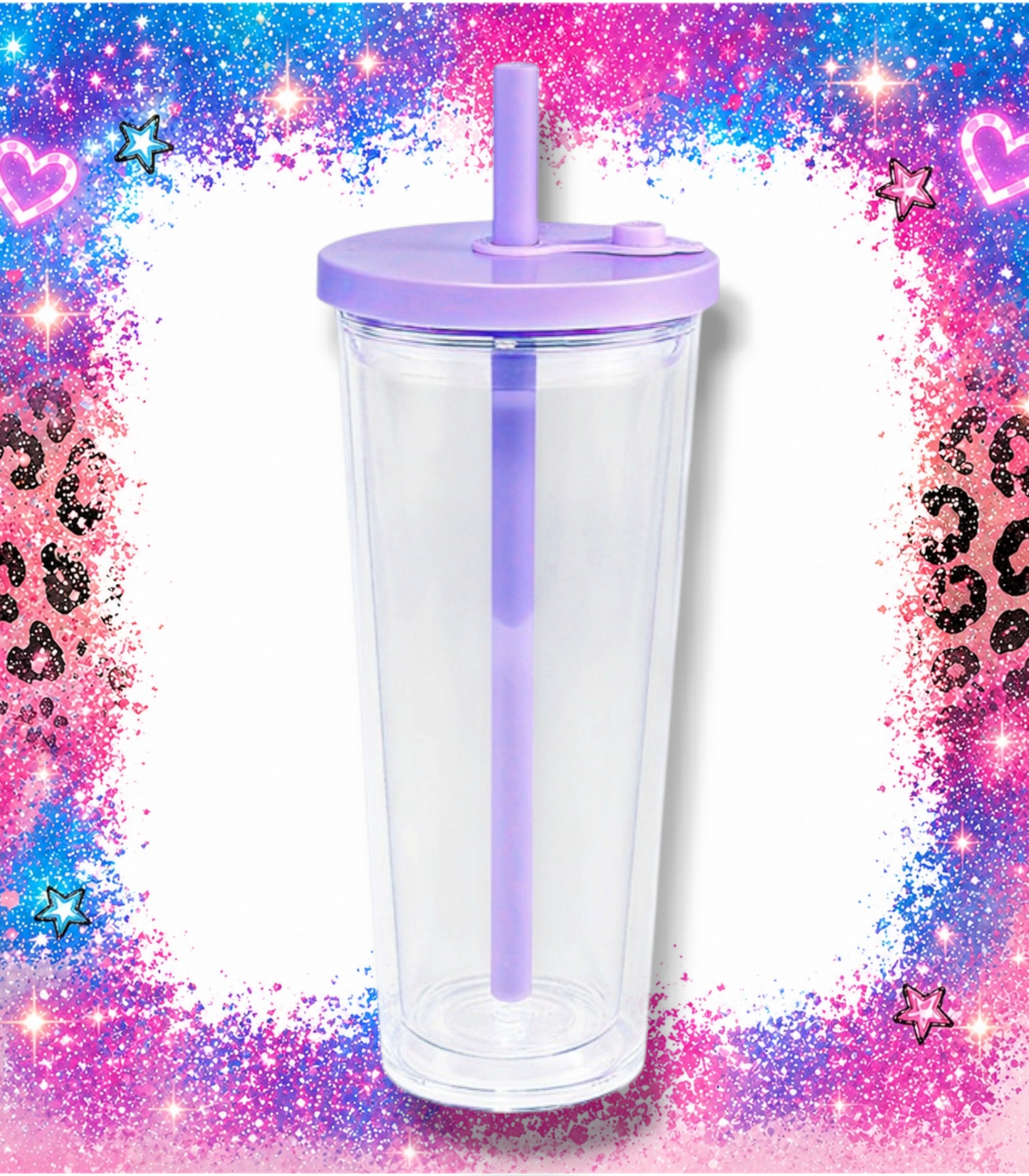 24 oz Tapered Acrylic - Lavender