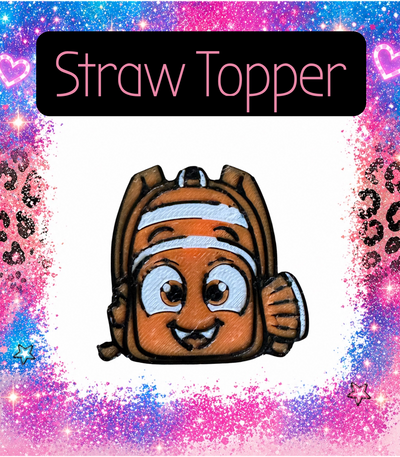 Fish- 3D Printed Straw Topper